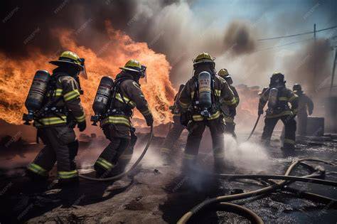 Thematic photo of firefighters from OSP during an action