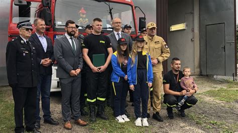 Fotografia strażaków-ochotników z Pławnicy