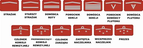 Infografika porównująca dystynkcje PSP i OSP