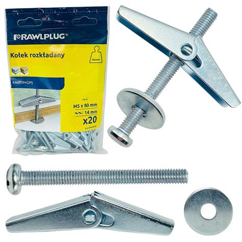 Schematyczne przedstawienie montażu metalowego kołka HRM do karton-gips