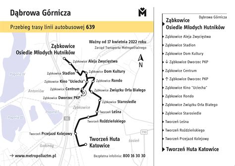 Mapa trasy linii autobusowej 85 w Lublinie