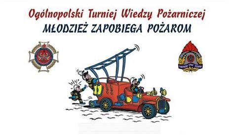 Grafika przedstawiająca logo Turnieju Wiedzy Pożarniczej 