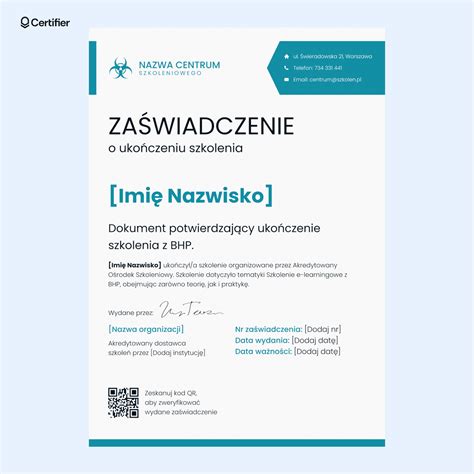infografika porównująca zaświadczenie o ukończeniu szkolenia i certyfikat kwalifikacji