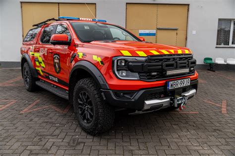 Ford Ranger w barwach straży pożarnej