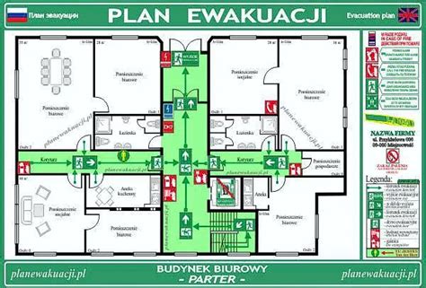 Plan ewakuacji budynku