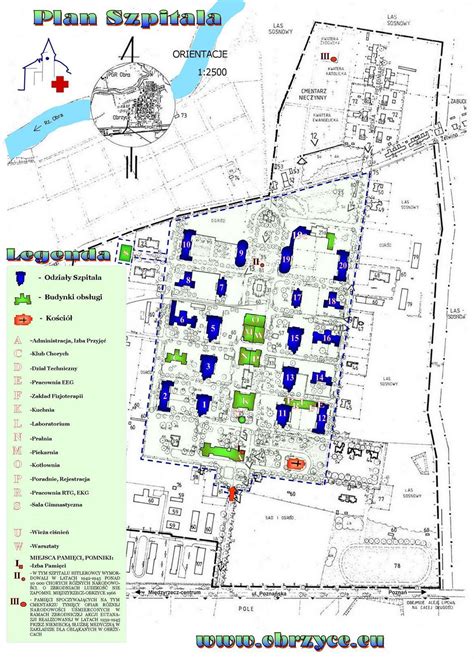 schematyczny plan Kompleksu Świętokrzyska Polana z zaznaczonym budynkiem 