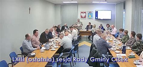 Tabela ze składem Rady Gminy Cisek