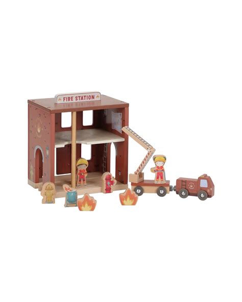 Zestaw Fisher-Price Little People Remiza Strażacka i Wóz Strażacki