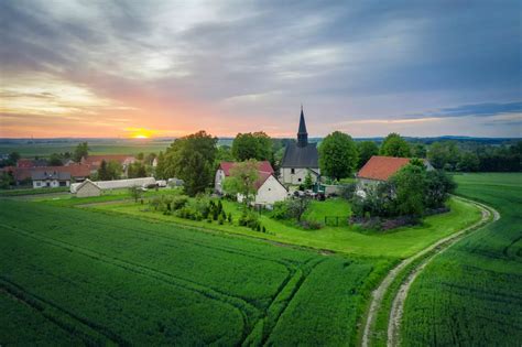 zdjęcie panoramy wsi Brzeźnica Książęca