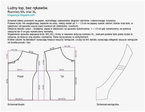 Schemat techniczny przedstawiający krój marynarki i spódnicy z zaznaczeniem najważniejszych elementów konstrukcyjnych