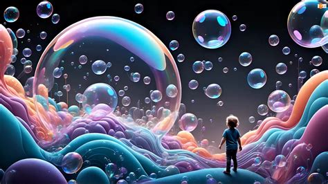 Ilustracja interaktywnego wozu strażackiego wypuszczającego tęczowe bańki mydlane.