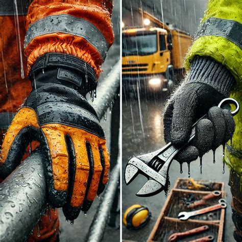 Ilustracja przedstawiająca dłoń strażaka w rękawicy ochronnej podczas akcji gaśniczej.