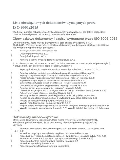 Lista dokumentów wymaganych przy wniosku o podłączenie monitoringu