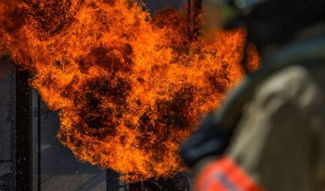 zdjęcie płonącej kamienicy w Starogardzie Gdańskim