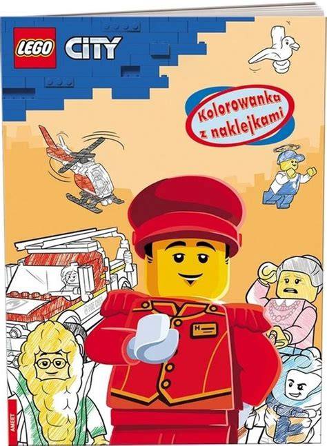 Zestaw kolorowanek LEGO City i strażackich akcji