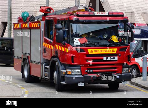 Photo of the Hong Kong Fire Service Command building or a fire truck