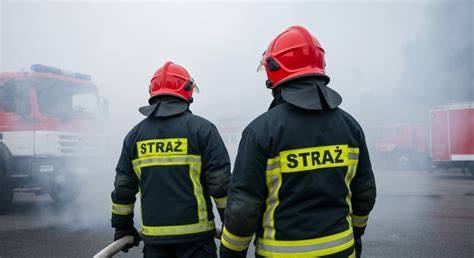 Strażacy OSP Rzeszów podczas ćwiczeń