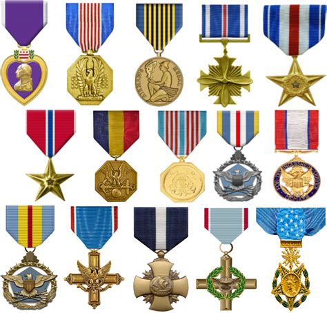 Photo of various OSP and PSP medals and awards