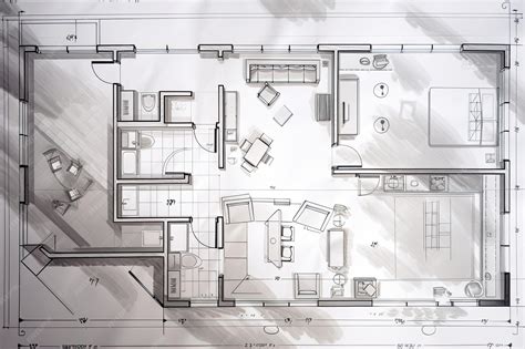 Rysunek architektoniczny lub plan gmachu sądu w Olsztynie z XIX wieku