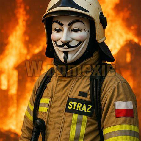 Strażacy OSP Przylesie w akcji ratowniczej lub gaszenia pożaru