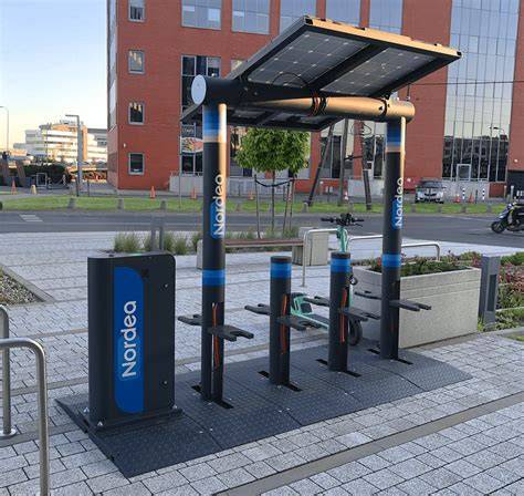 Stacja ładowania rowerów elektrycznych, schema bezpieczeństwa