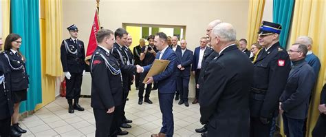 Wręczenie aktu włączenia OSP Przybysławice do KSRG.