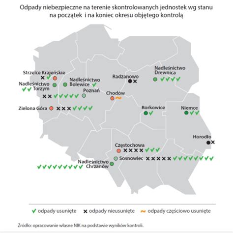 Mapa obszarów skażonych po pożarze składowiska odpadów w Trzebini