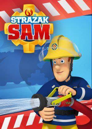 Plakat promujący bajkę Strażak Sam z wczesnych lat produkcji