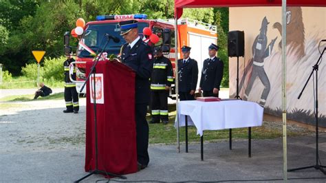 Mitsubishi Fuso na podwoziu samochodu ratowniczo-gaśniczego w OSP Polana