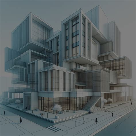 Współczesna architektura wieżowców z widocznymi szybami windowymi