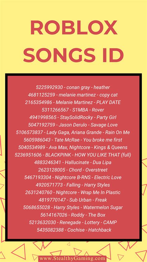 Roblox music player interface with a song ID input field