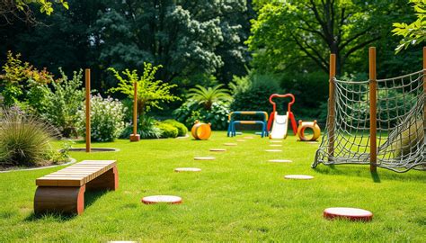 Ilustracja przedstawiająca tor przeszkód dla sztafety pożarniczej z zaznaczonymi elementami takimi jak ściana i rów