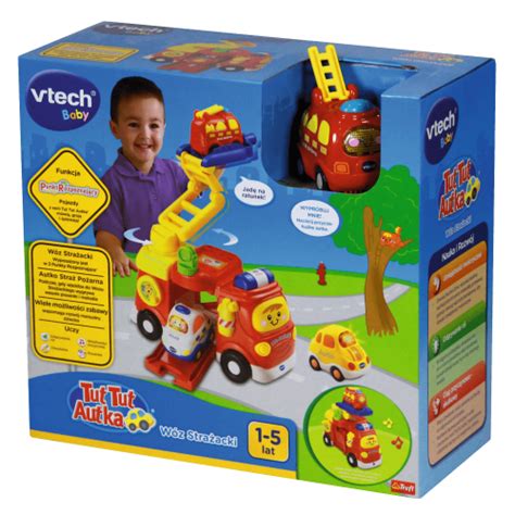 Zestaw Vtech Tut Tut Autka Wóz Strażacki z małym autkiem