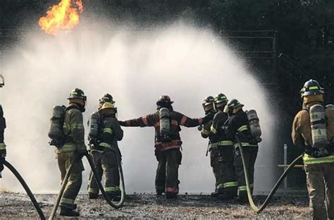 Thematic photo of firefighters training