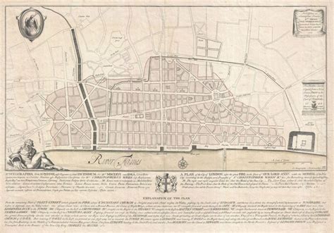 Projekt odbudowy centrum Londynu autorstwa Sir Christophera Wrena