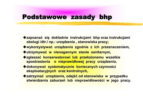 Zasady szkoleń BHP i PPOŻ