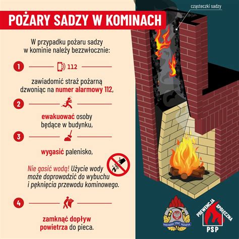 Infografika przedstawiająca typowe przyczyny pożaru sadzy w kominie