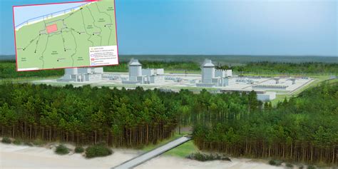 Wizualizacja planowanej elektrowni jądrowej AP1000 w Polsce