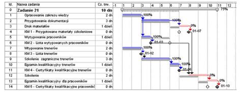 Przykładowy harmonogram realizacji projektu OSP