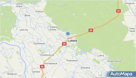 mapa terenów Gminy Lubsza i Powiatu Brzeskiego z oznaczonymi wałami przeciwpowodziowymi i poziomami rzek