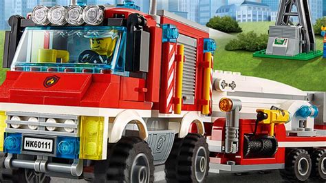 The LEGO City 60111 Fire Utility Truck with its high suspension and rugged design