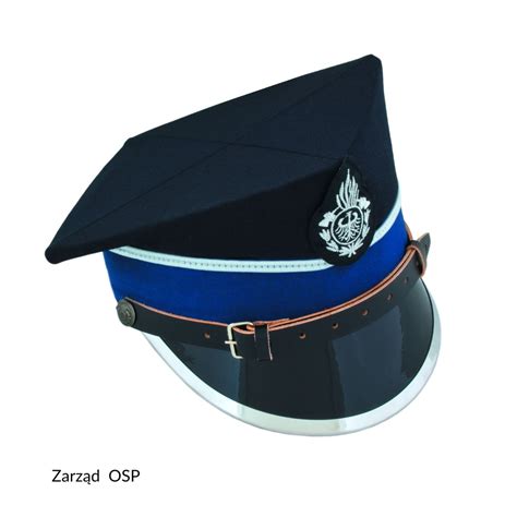 Infographic showing the different parts of an OSP rogatywka cap