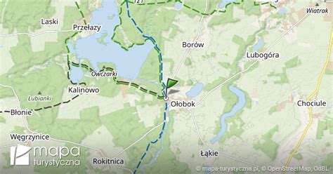 mapa lokalizująca miejscowość Ołobok oraz Brzozowo-Kolonia