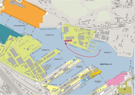 schematyczny plan hali magazynowej w Porcie Gdynia z zaznaczonym obszarem objętym pożarem