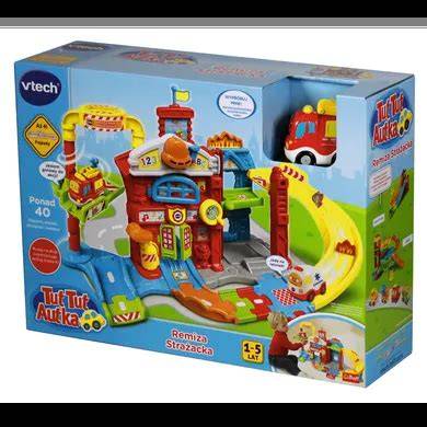 Zestaw VTech Remiza Strażacka Tut Tut Autka z autkiem strażackim i lądowiskiem