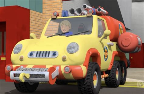 The iconic red Fireman Sam Venus vehicle with Penny figure, ready for action.