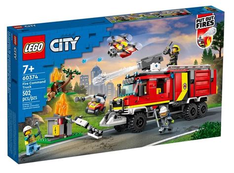 scena z Lego City przedstawiająca straż pożarną