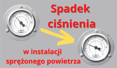 Schemat przedstawiający wpływ średnicy rury oraz armatury na spadek ciśnienia w linii przesyłowej