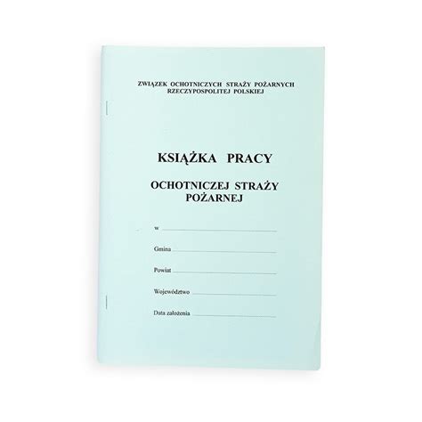 infografika prezentująca strukturę Książki Pracy OSP i jej sekcje