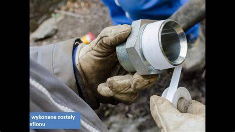 Grafika przedstawiająca prawidłowe uszczelnienie gwintów taśmą teflonową